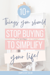 Things to stop buying minimalism