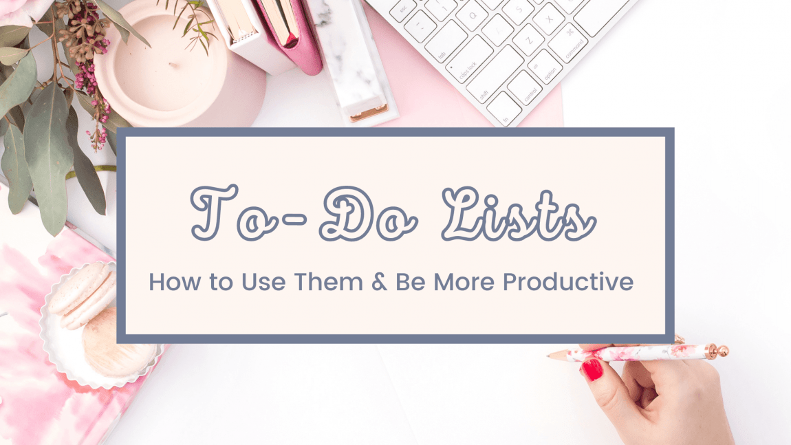 to-do lists to be more productive