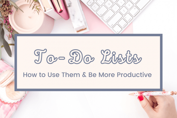 to-do lists to be more productive